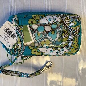 Vera Bradley All in One Wristlet Peacock NWT